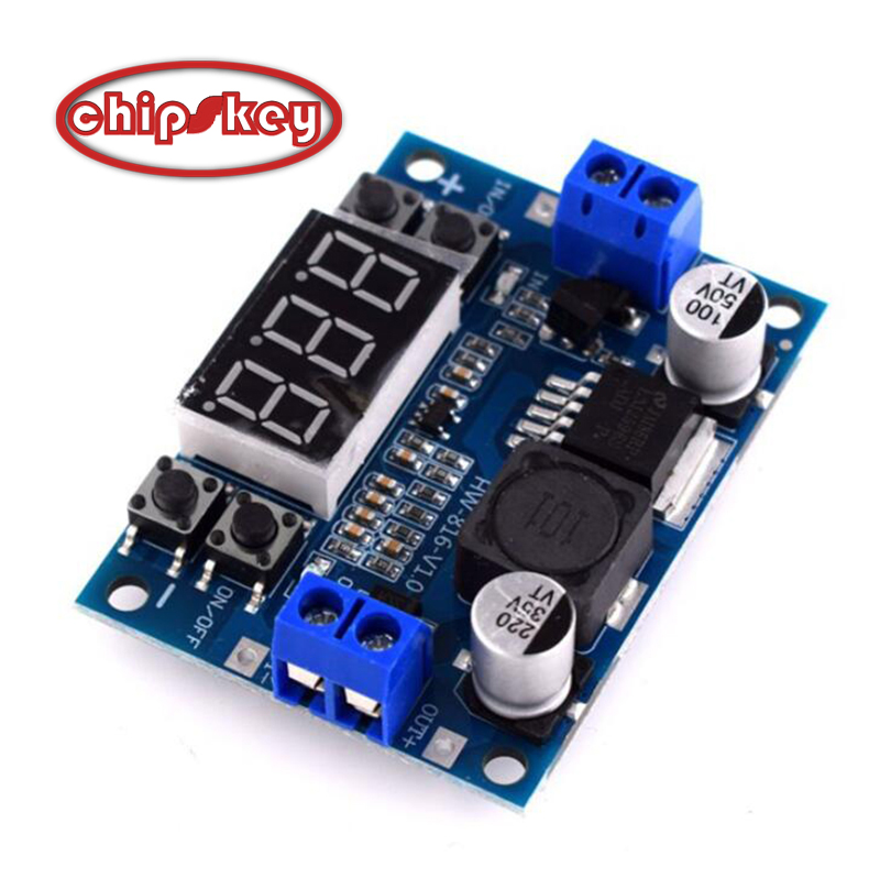 DC-DC adjustable step-down power module / LM2596 voltage regulator /  digital display 3.3V 5V 12V