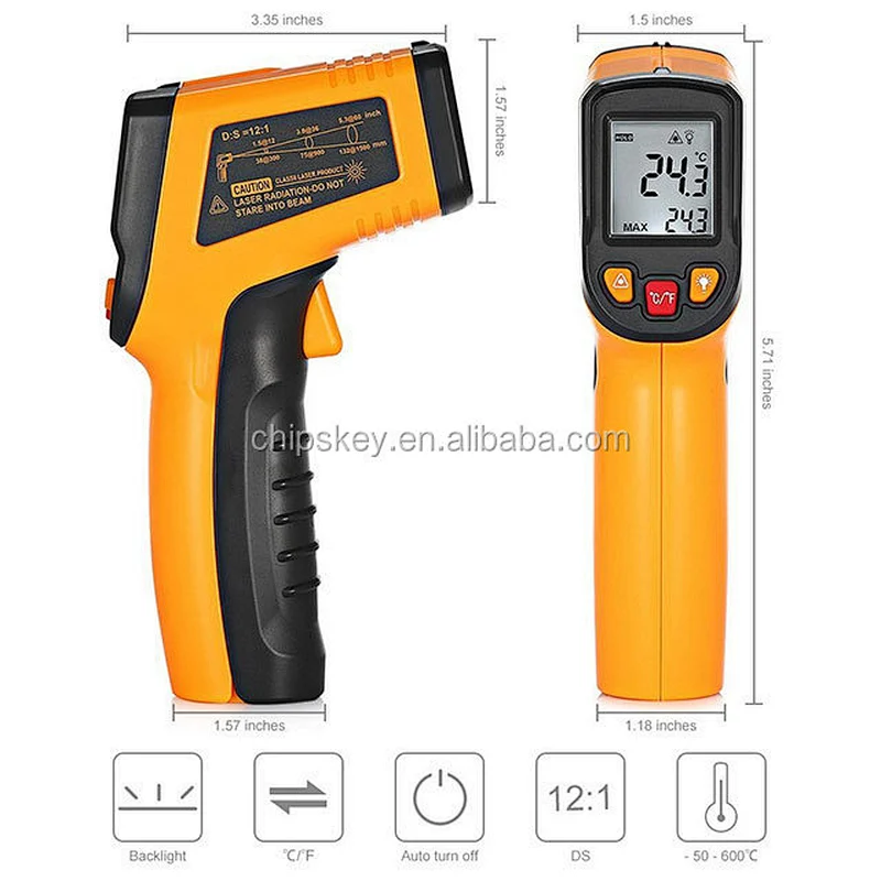 GM320 Non-Contact Laser LCD Display Digital IR
