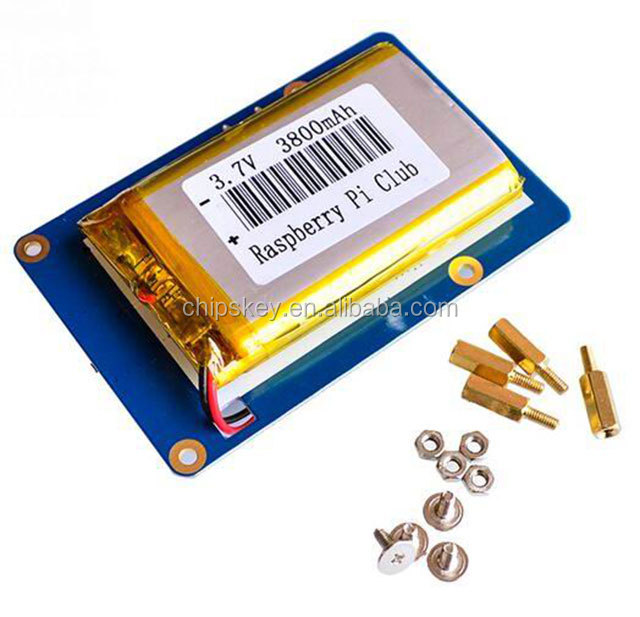 New Lithium Battery PowerPack Expansion Board with Dual USB Output for Raspberry Pi3