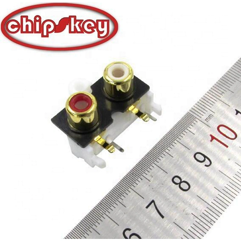 Chipskey Double Lotus Gold Plated Socket Audio RCA AV