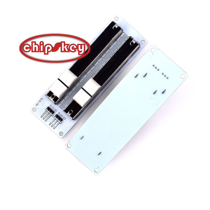 Double-row sliding potentiometer analog sensor  / double linear potentiometer
