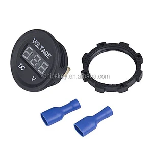 Waterproof DC 12V 24V voltage meter LED high - precision digital