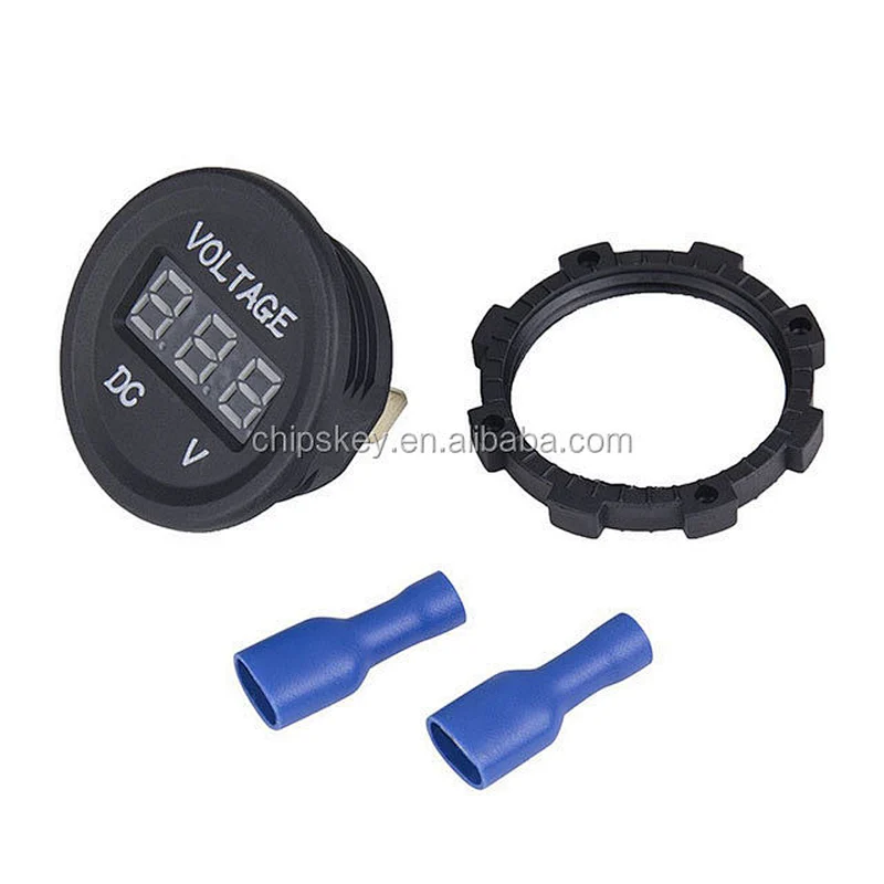 Waterproof DC 12V 24V voltage meter LED high - precision digital