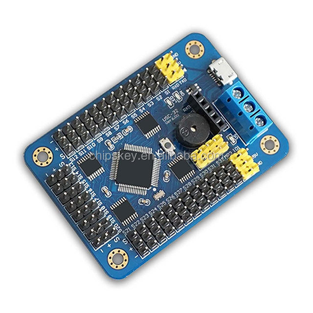 32 Channel Servo Motor Control Driver Board for Robot Project and Chassis Controller