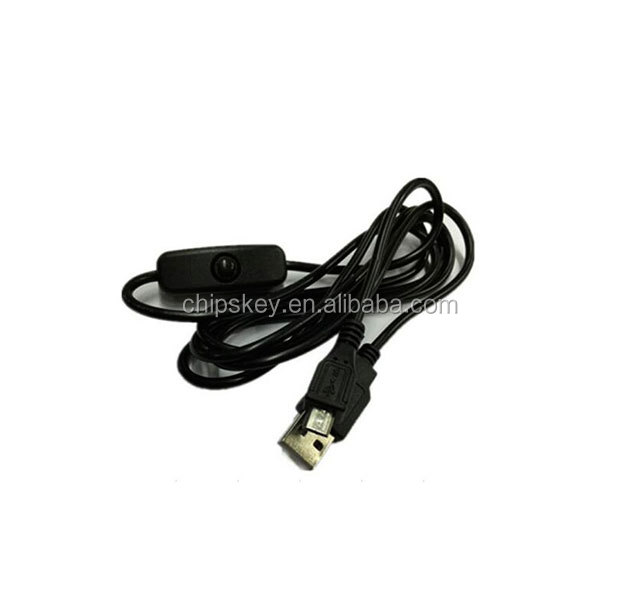 1.5M Micro USB Power Supply DC Cable Witch switch Charger 2A for Raspberry Pi B/B+ Board