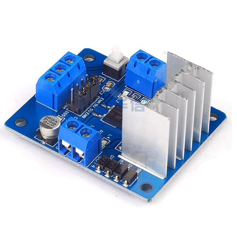 Blue L298N Motor Driver with Switch Double H bridge drive