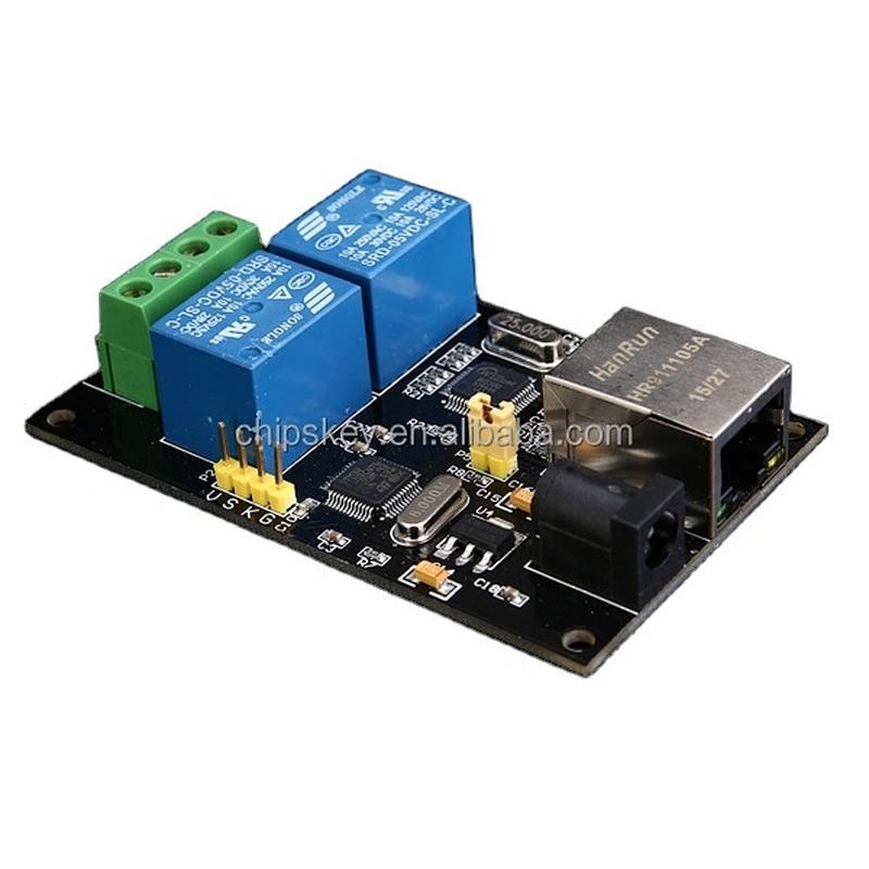 2-way relay network relay remote control smart home Ethernet IP relay normally open contact