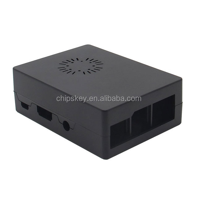 Black Square Raspberry PI 3 Case Compatible Fan