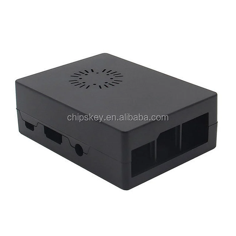 Black Square Raspberry PI 3 Case Compatible Fan