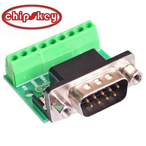 DB9 Male adapter screw terminal block, 9-Needle RS232 RS485 conversion board