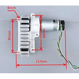 DC12V 7650RPM Track Chassis Motor All metal Gear Motor With Encoder For Intelligent Robot Model Tank Sweeping Robot DIY Cummerbu