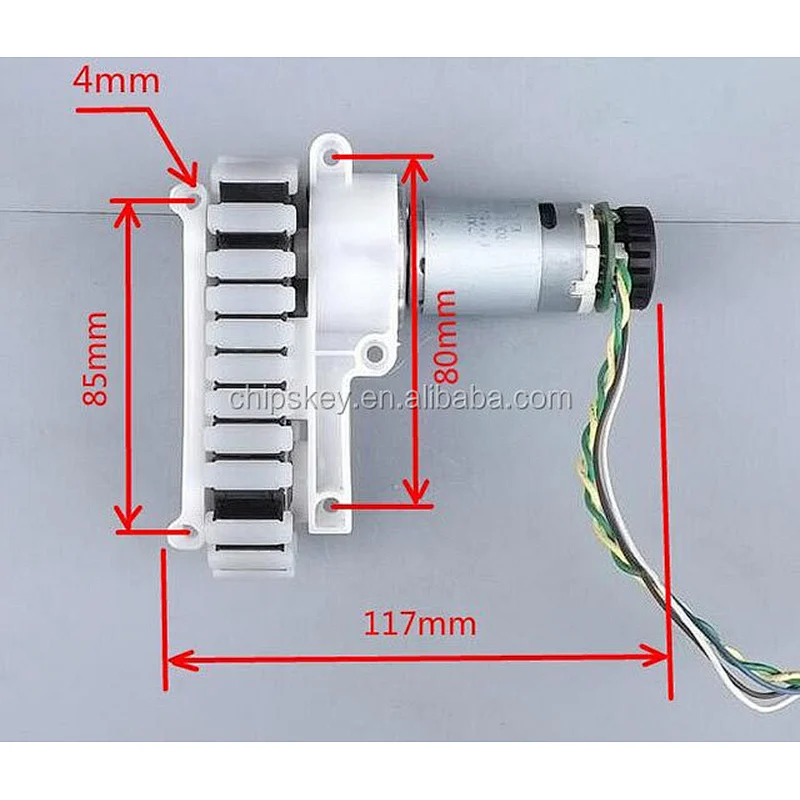 DC12V 7650RPM Track Chassis Motor All metal Gear Motor With Encoder For Intelligent Robot Model Tank Sweeping Robot DIY Cummerbu