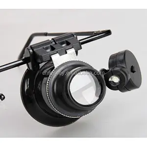 Watch Repair Magnifier Loupe 20X Glasses With LED Light