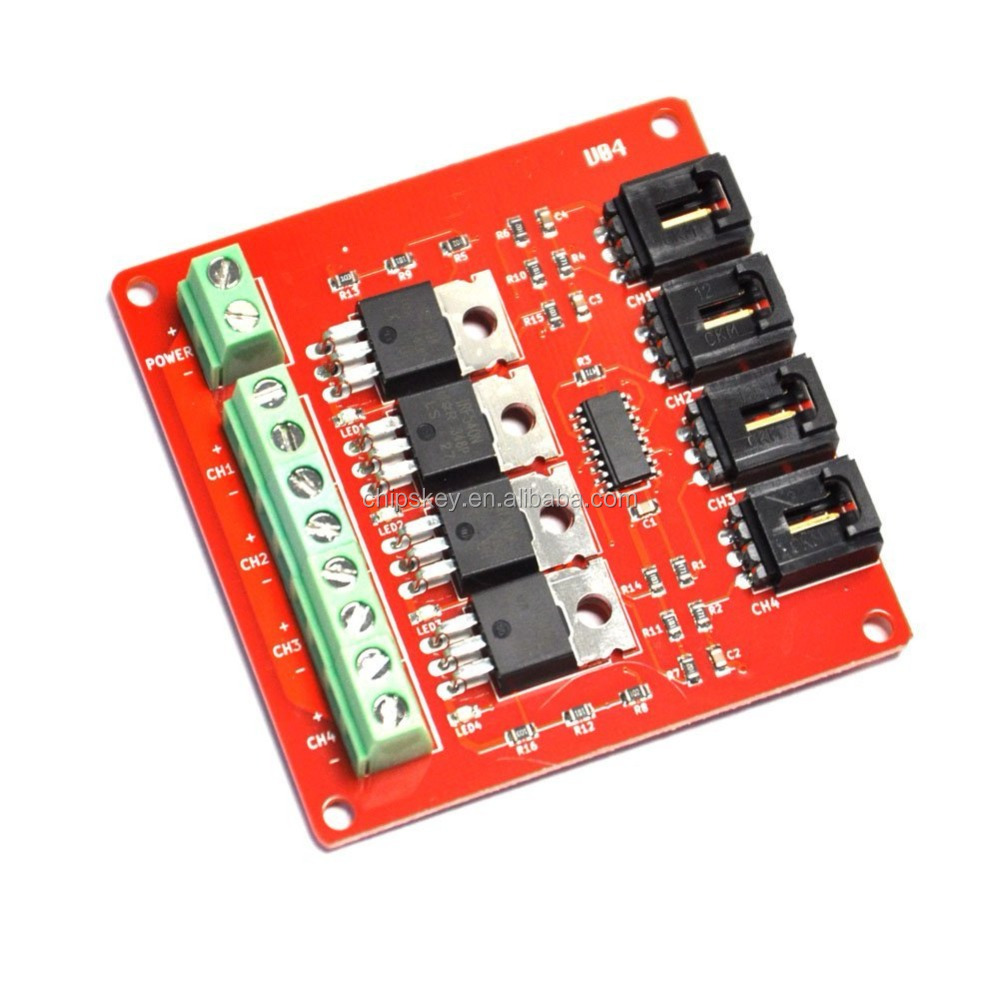 4 Route MOSFET Button IRF540 V2.0+ MOSFET Switch Module