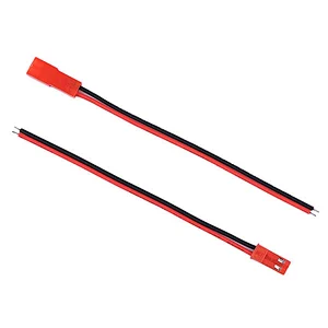 JST Plug Connector 2-Pin + 100mm Silicone Wire