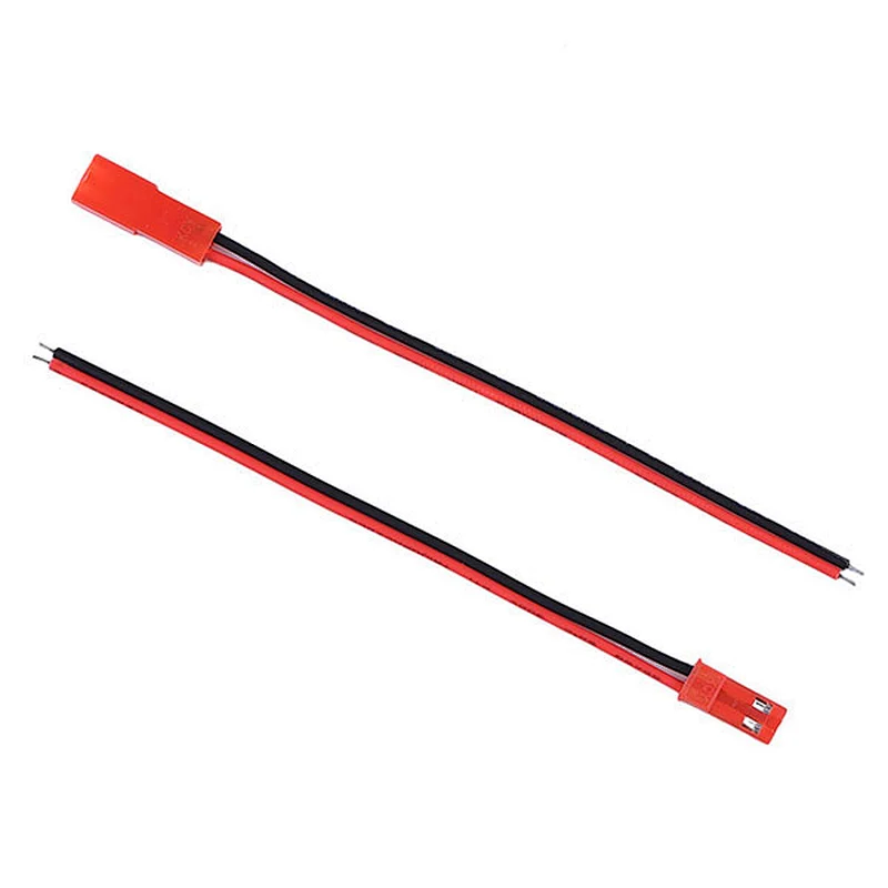 JST Plug Connector 2-Pin + 100mm Silicone Wire