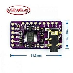 GY-PCM5102 I2S IIS single chip microcomputer high-quality digital audio DAC decoder board For Raspberry PI