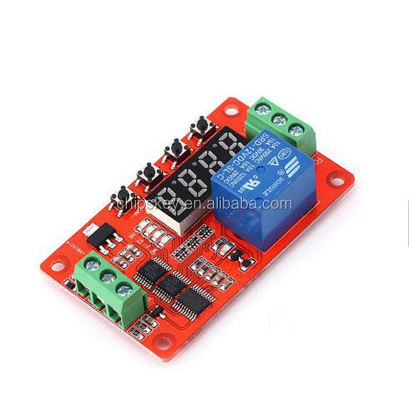 12V DC Multifunction Self-lock Relay PLC Cycle Timer Module Delay Time Switch