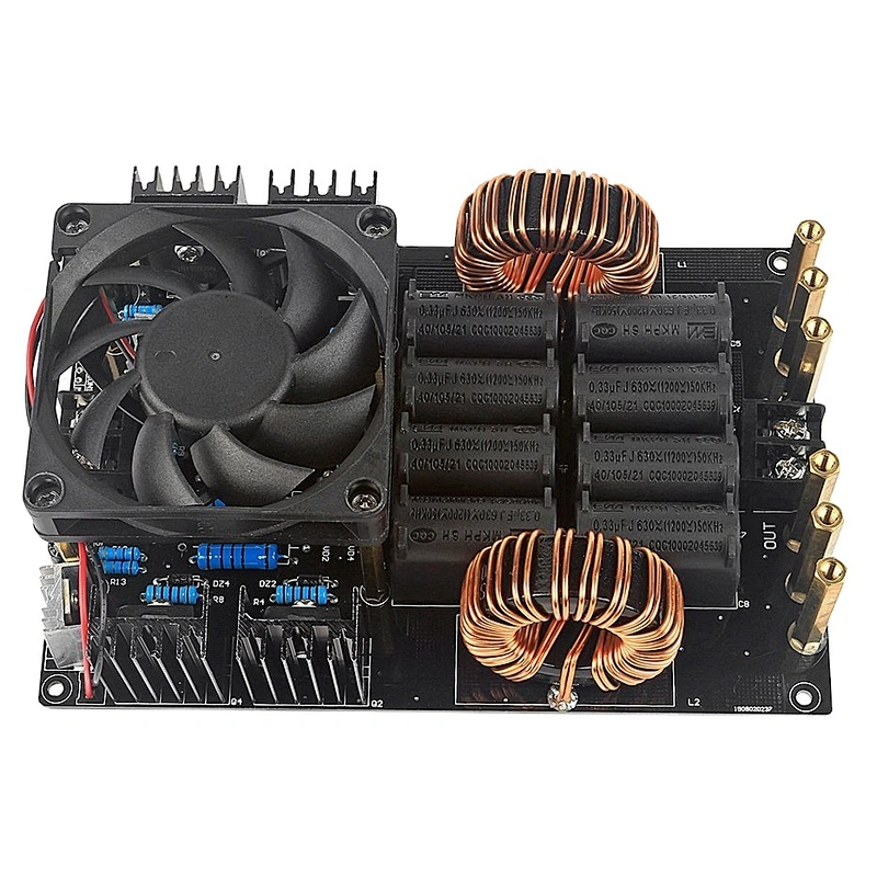 1000W 20A ZVS Induction Heating Machine Cooling Fan PCB Copper Tube 12-36V
