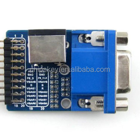 VGA PS2 Board Accessory Test Module with VGA + PS2 + Control Connector Interfaces for Testing VGA PS2 Interface