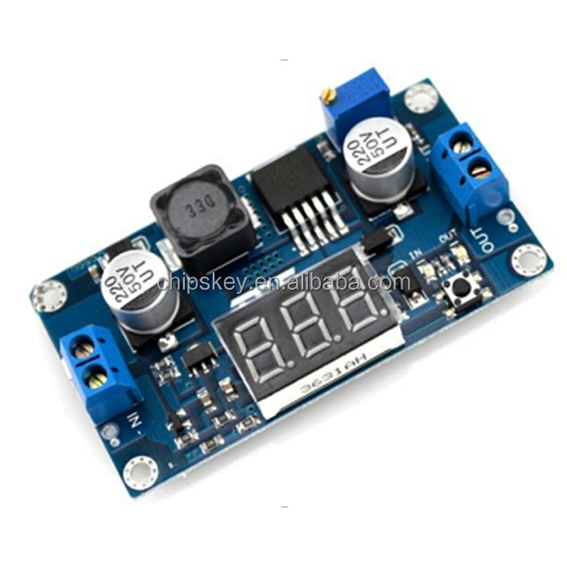 DC 4.3-32V to 5-52V XL6009 Boost Step-up Module Power Supply LED Voltmeter