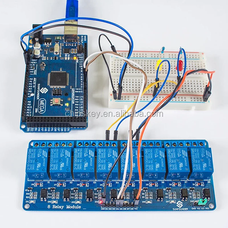 8-Channel 5V  12V Relay Module Board