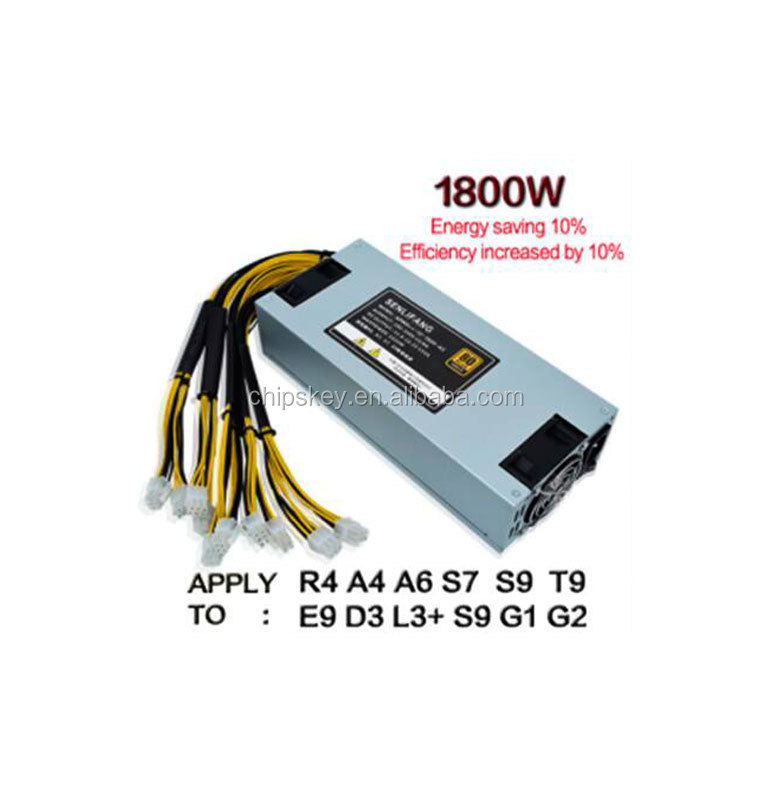Bitmain 1800w power supply 6PIN*10 Antminer APW3++-12-1600,ETH PSU,antminer S9 S7 L3 BTC LTC DASH miner power supply