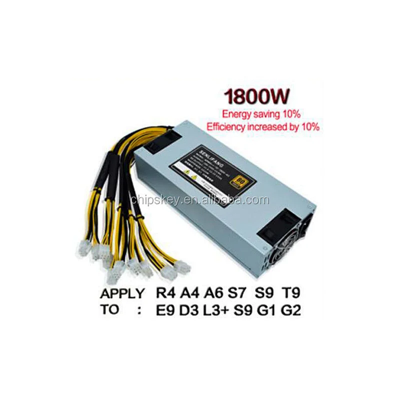 Bitmain 1800w power supply 6PIN*10 Antminer APW3++-12-1600,ETH PSU,antminer S9 S7 L3 BTC LTC DASH miner power supply