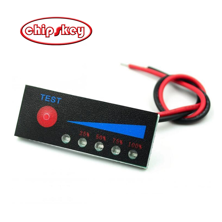 3S lithium battery 11.1V, full 12.6V /12V car battery indicator board