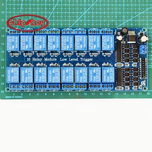 16-channel relay module with optocoupler and LM2576 power