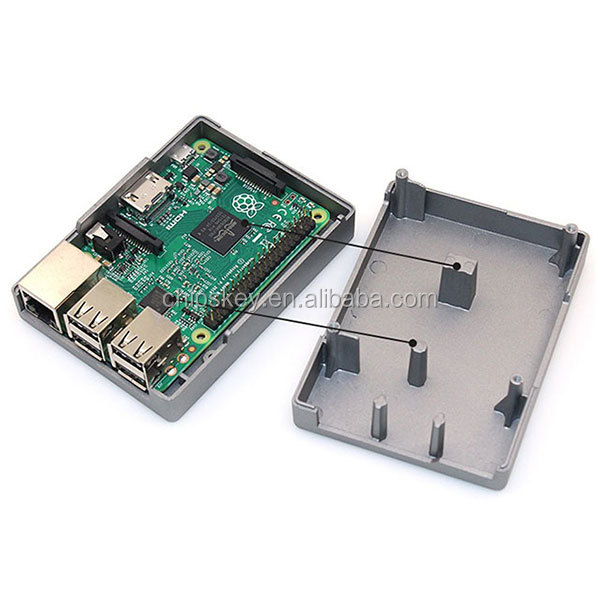 Aluminum  Raspberry Pi 3 Case Enclosure Box Grey