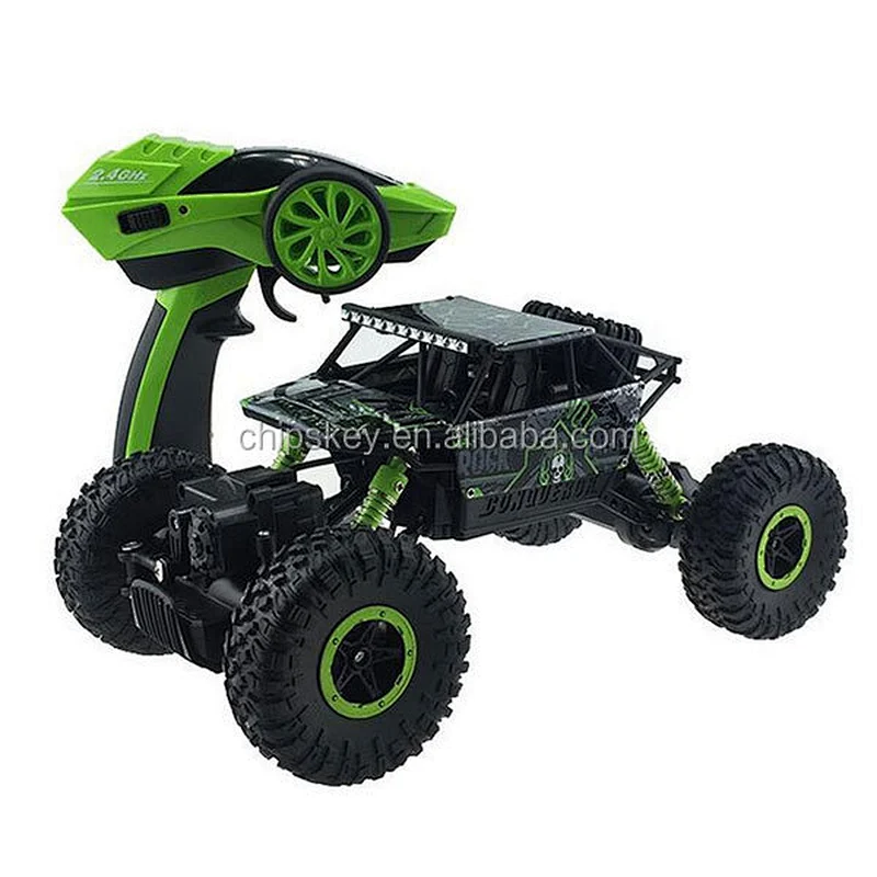 Green 10KM/H 28CM Long 2.4G Remote Control Car Four-wheel Drive Sport Utility Vehicle Climbing Car