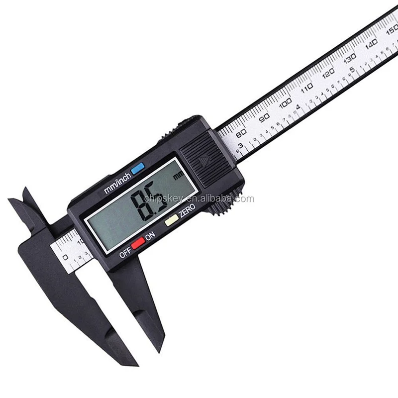 Plastic digital electronic height / depth gauge caliper 150mm