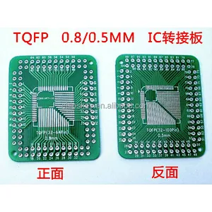 QFP TQFP LQFP TQFP32 TQFP44 TQFP64 TQFP80 TQFP100 0.5MM 0.8MM Pitch IC adapter Socket Adapter plate / PC