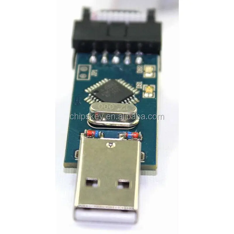 51 AVR MCU download cable USBASP burner usbisp download supports the Win7 USB download line