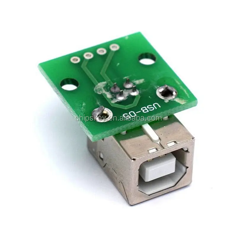 USB to DIP adapter board female head straight B-type interface