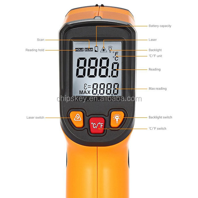 GM320 Non-Contact Laser LCD Display Digital IR