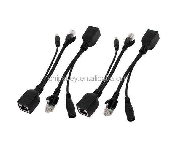 Passive PoE Injector/Splitter with 5.5 mm x 2.5 mm DC Size Connector