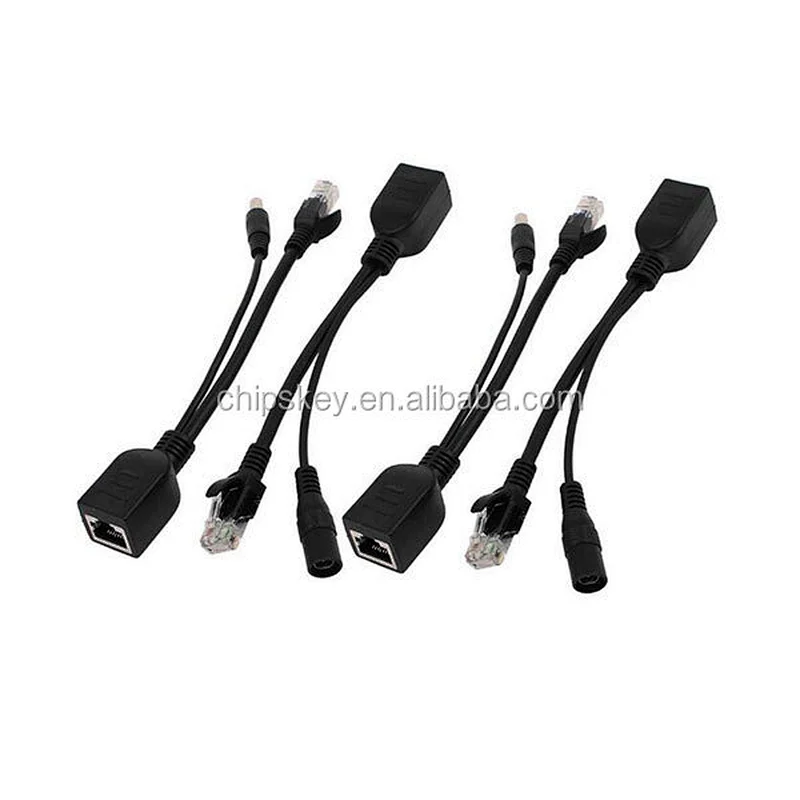 Passive PoE Injector/Splitter with 5.5 mm x 2.5 mm DC Size Connector
