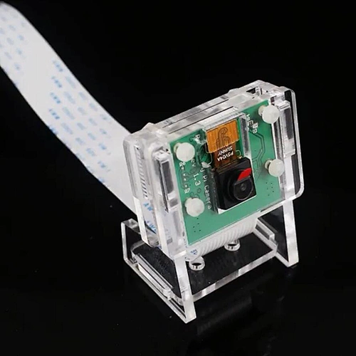 Raspberry Pi 3b+ Camera Case/Camera Module Bracket Protective Shell and Bracket 2in1 Acrylic Transparent Shell only case