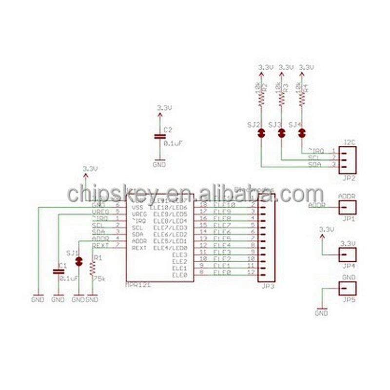 MPR121 Capacitive Touch Sensor Breakout