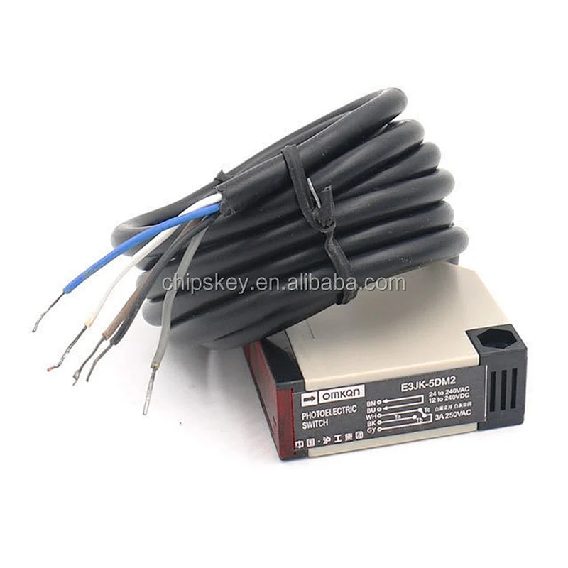 Photoelectric Sensor Switch E3JK-5M2 E3JK-5L 24-240VAC 12-240VDC Detection Distance 5m Pair