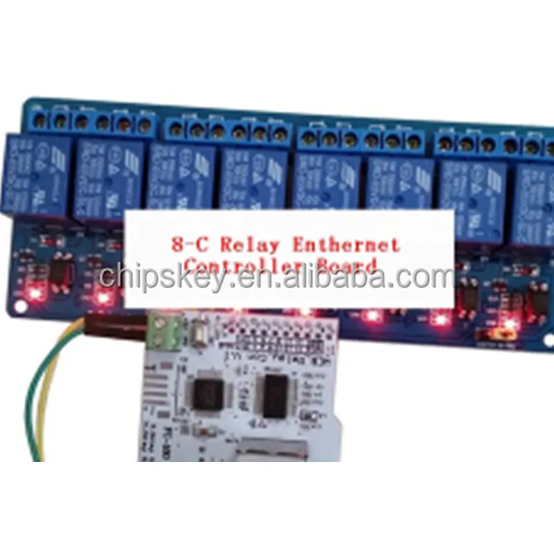8 Channels ENC28J60 Enthernet Relay Controller Board