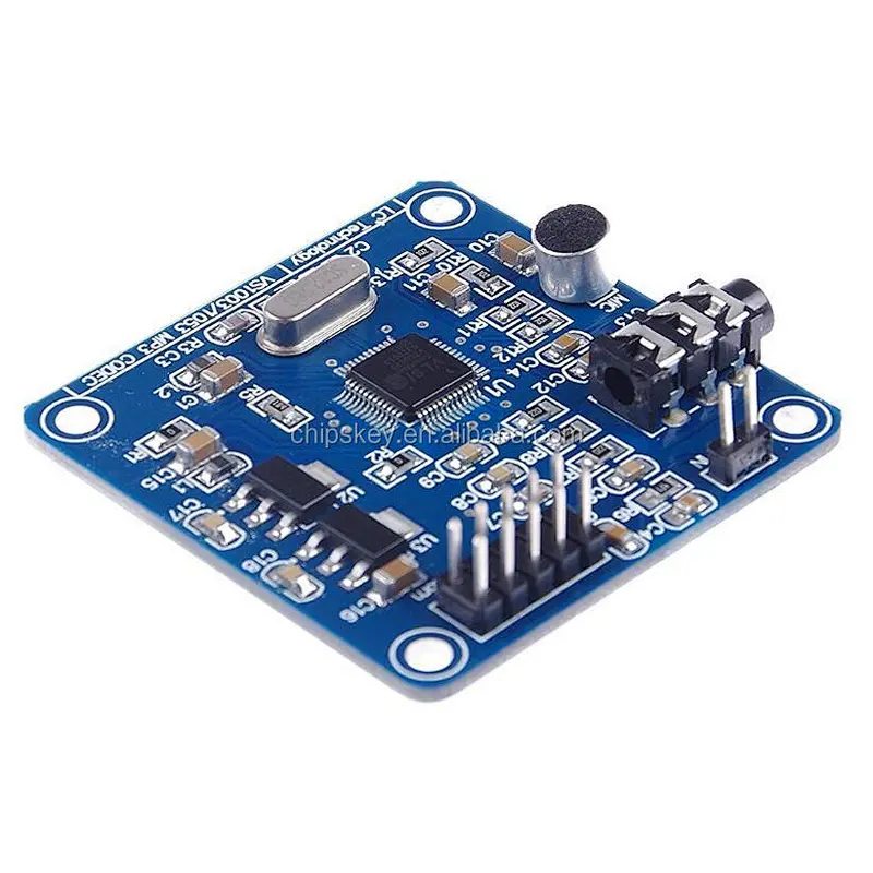 VS1003 MP3 module; onboard microphone