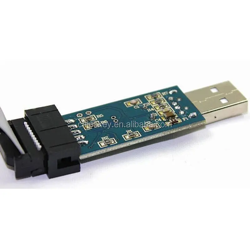 51 AVR MCU download cable USBASP burner usbisp download supports the Win7 USB download line