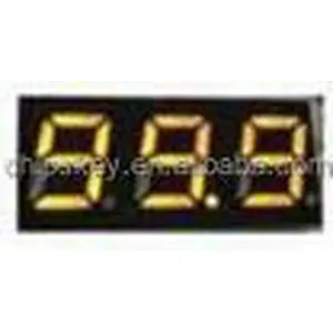 Yellow 0.28 inch ultra-small digital DC voltage meter three-wire digital adjustable DC 0-100V