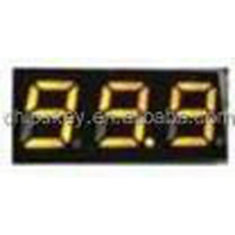 Yellow 0.28 inch ultra-small digital DC voltage meter three-wire digital adjustable DC 0-100V