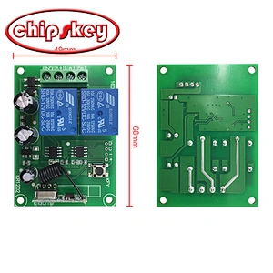 DC 12V 2 Channel Learning Code Relay Receiver + Professional Wireless Remote Control Transmitter 433MHz with White Case