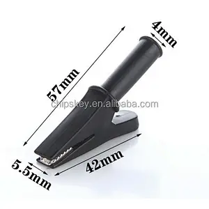 10mm Mouth Copper battery clip with 4mm wire clip No. jack / plug-pressure all-inclusive jacket clip 30a 2000V