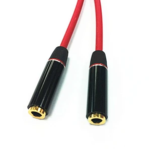 3.5mm Stereo 2 in 1 Extension Spliter 1 male to 2 female Audio Cable